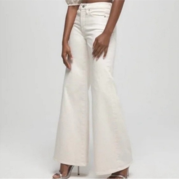 Good American Good Waist Palazzo Jean - Picture 1 of 8